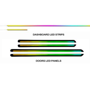 Підсвітка салону FORS.auto Honda Odyssey Elysion Dynamic Rainbow Kit в інтер'єрі
