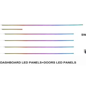 Підсвітка салону FORS.auto Honda XRV Rainbow Kit в інтер'єрі