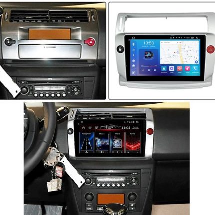 Штатна магнітола FORS.auto FS 2 PRO для Citroen C4 (2+32Gb, 9") 2004-2011 — вигляд з фронту
