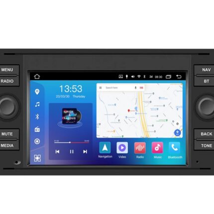 Штатна магнітола FORS.auto FS 4 PRO-FDBK Ford Focus/Mondeo/S-Max/C-Max/Kuga/Fiesta/Fusion (4+64Gb, 7", black) 2005-2011
