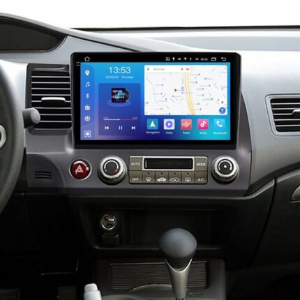 Штатна магнітола FORS auto Honda Civic - вигляд збоку