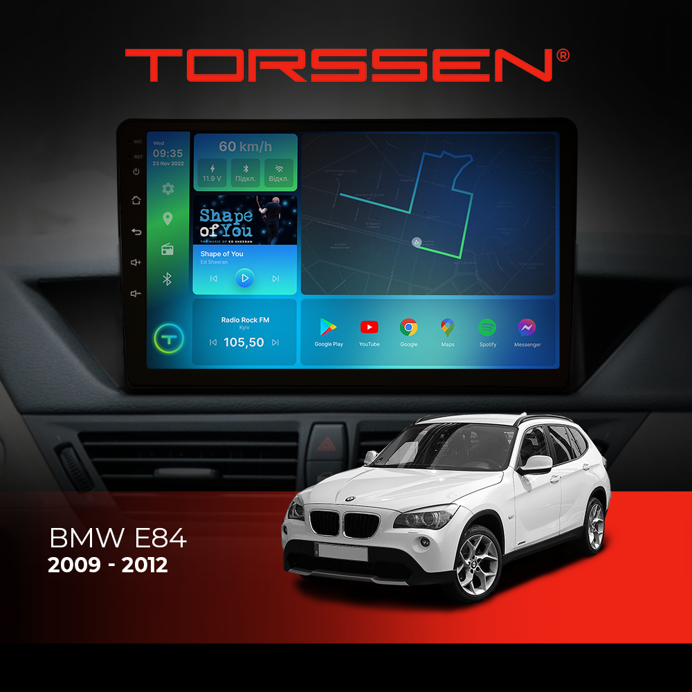 Штатна магнітола Torssen BMW e84 F9464 4G Штатна магнітола для авто