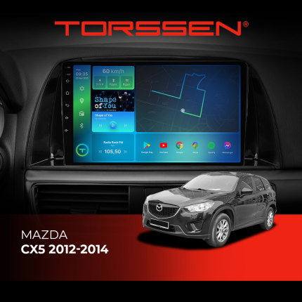 Штатна магнітола Torssen Mazda CX5 2012-2014