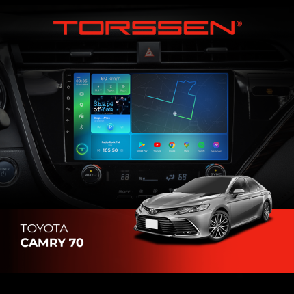 Штатна магнітола Torssen Toyota Camry 70 для вашого авто