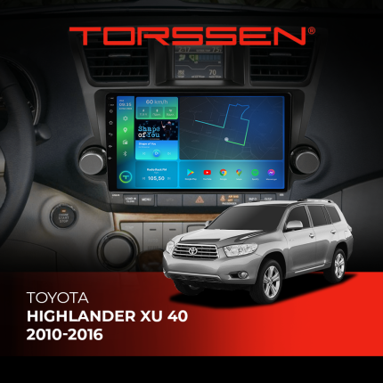 Штатна магнітола для авто Torssen Toyota Highlander XU 40