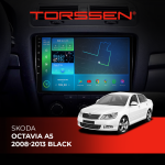 Штатна магнітола Torssen Skoda Octavia A5 08-13 black F10464 4G