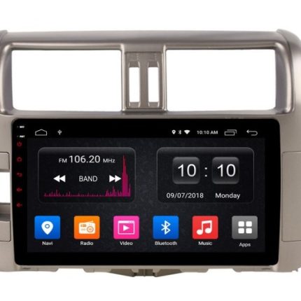 Штатна магнітола TORSSEN Toyota Prado 150 2009-2013 в інтер'єрі авто