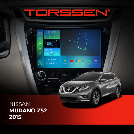 Штатна магнітола Nissan Murano Z52 Torssen з Carplay