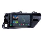 Штатна магнітола Torssen Toyota Hilux 16 F10332 4G Carplay в інтер'єрі авто
