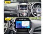 Штатна магнітола Subaru Impreza Forester FORS auto 2017-2020 - вигляд збоку