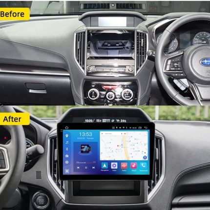 Штатна магнітола Subaru Impreza Forester FORS auto 2017-2020 - вигляд збоку