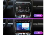 Штатна магнітола FORS.auto для Porsche Cayenne (2002-2010) - вигляд збоку