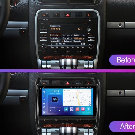Штатна магнітола FORS.auto для Porsche Cayenne (2002-2010) - вигляд збоку