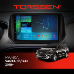 Штатна магнітола для авто Hyundai Santa Fe/IX45 2018+ Torssen F106128 4G Carplay