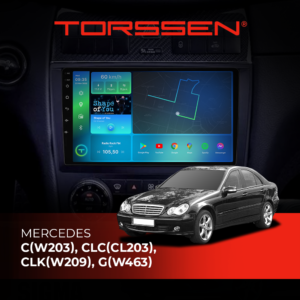 Штатна магнітола Torssen Mercedes для автомобілів Mercedes C(W203), CLC(CL203), CLK(W209), G(W463)