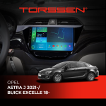 Штатна магнітола для авто Torssen Opel Astra J/Buick Excelle