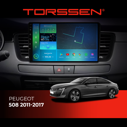Штатна магнітола Torssen Peugeot 508 з підтримкою Carplay