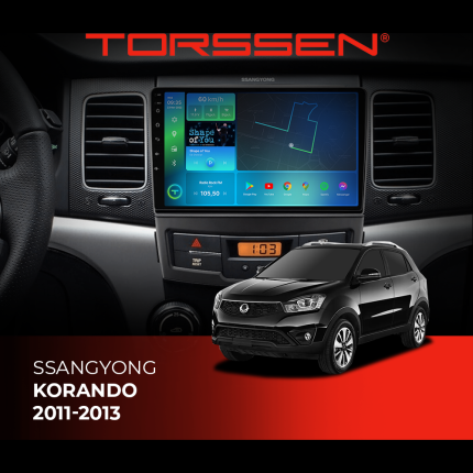 Штатна магнітола Torssen SsangYong Korando 11-13 F9432 4G Carplay
