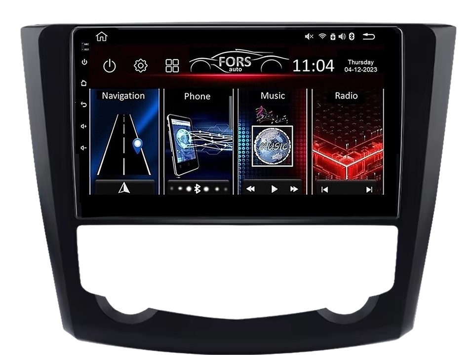 Штатна магнітола FORS.auto FS 1 LITE для Renault Kadjar (1+32Gb, 9") 2015-2017 Штатна магнітола Renault Kadjar FORS auto