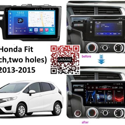 Штатна магнітола FORS.auto FS 6 MAX для Honda FIT 2013-2015 — вид збоку