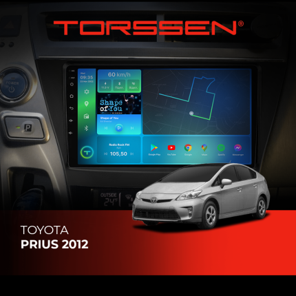 Штатна магнітола для авто Torssen Toyota Prius 12 F96128 4G Carplay