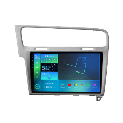 Штатна магнітола Torssen VW Golf 7 grey F106128 4G Carplay - 1