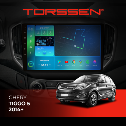 Штатна магнітола Torssen Chery Tiggo 5 14+ F10116