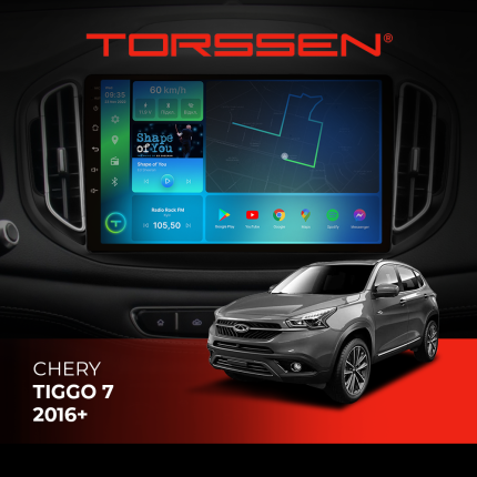 Штатна магнітола Torssen Chery Tiggo 7 16+ F10116