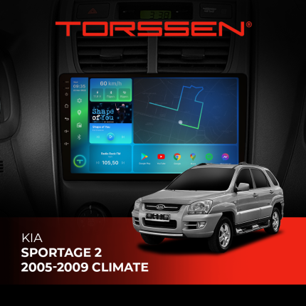 Штатна магнітола для авто Torssen Kia Sportage 2 05-09