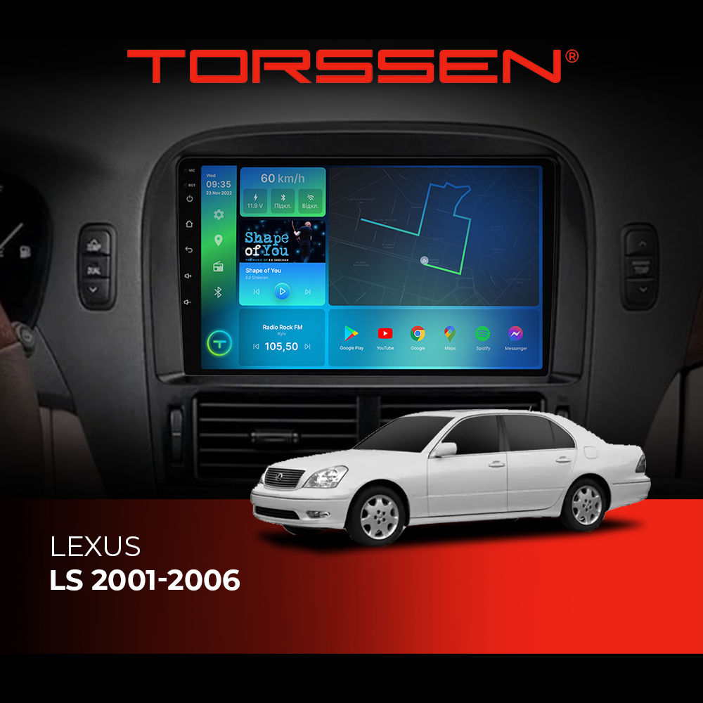 Штатная магнитола Torssen Lexus LS 01-06 F96128 4G Carplay DSP Штатна магнітола Torssen Lexus LS 01-06 з Carplay та 4G