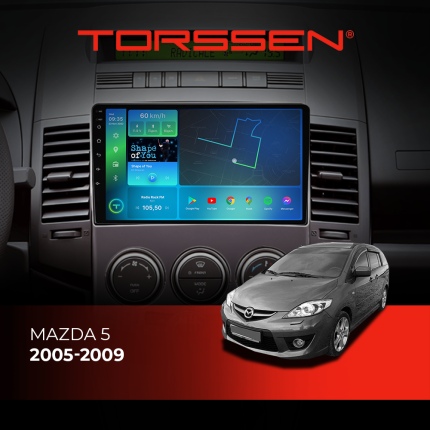 Штатна магнітола Torssen Mazda 5 2005-2009