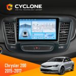 Штатна магнітола Chrysler 200 2015-2017 Cyclone C9-012 4x64 DSP 4G