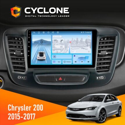 Штатна магнітола Chrysler 200 2015-2017 Cyclone C9-012 4x64 DSP 4G