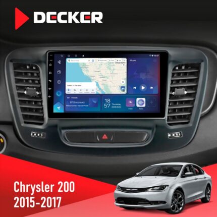 Штатна магнітола Chrysler 200 2015-2017 Decker D9-007 4x64 DSP 360 4G