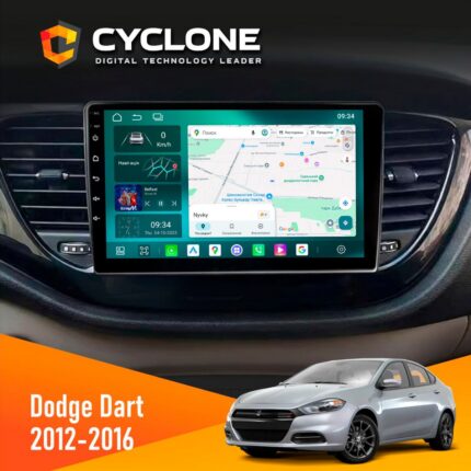 Штатна магнітола Dodge Dart 2012-2016 Cyclone C9-013 4x64 DSP 4G