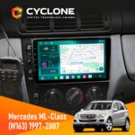 Штатна магнітола Mercedes-Benz ML-Class (W163) 1997-2006 AMP Cyclone C9-013 4x64 DSP 4G