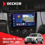 Штатна магнітола Mercedes-Benz ML-Class (W163) 1997-2006 AMP Decker D9-005 4x64, DSP, 360, 4G, 2k