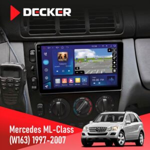 Штатна магнітола Mercedes Benz ML Class W163 AMP Decker D9-009 4x64, DSP, 4G, 2k
