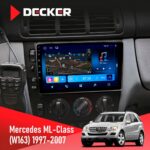 Штатна магнітола Mercedes-Benz ML-Class (W163) 1997-2006 AMP Decker D9-008 8x128 DSP 4G