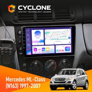 Штатна магнітола Mercedes-Benz ML-Class (W163) 1997-2006 Cyclone C9-011 4x64, DSP