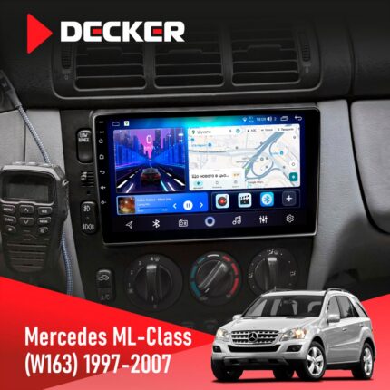 Штатна магнітола Mercedes-Benz ML-Class (W163) 1997-2006 Decker D9-006 4x64, 4G