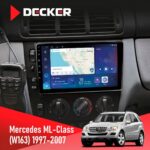 Штатна магнітола Mercedes-Benz ML-Class (W163) 1997-2006 Decker D9-007 4x64 DSP 360 4G