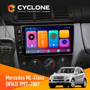 Штатна магнітола Mercedes-Benz ML-Class (W163) 1997-2006 Cyclone C9-001 2x64 CPL