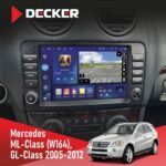 Штатна магнітола Mercedes-Benz ML-Class (W164) 2005-2011 Decker D9-005 4x64, DSP, 360, 4G, 2k