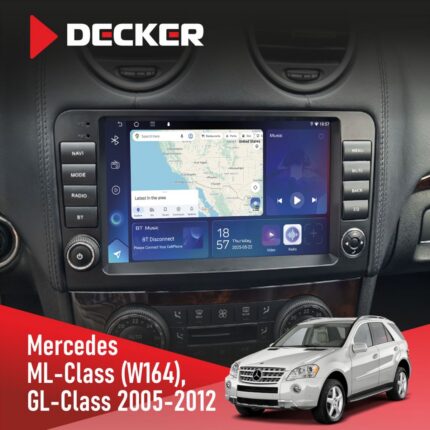 Штатна магнітола Mercedes-Benz ML-Class (W164) 2005-2011 Decker D9-007 4x64 DSP 360 4G