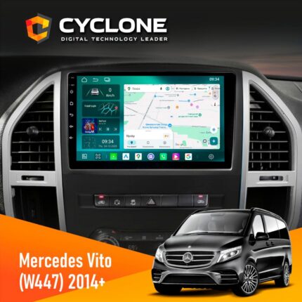 Штатна магнітола Mercedes-Benz Vito (W447) 2014 Cyclone C10-013 4x64 DSP 4G