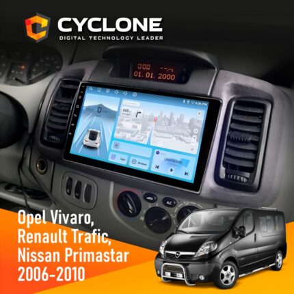 Штатна магнітола Opel Vivaro 2001-2010 Cyclone C9-012 4x64 DSP 4G