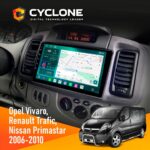 Штатна магнітола Opel Vivaro 2001-2010 Cyclone C9-013 4x64 DSP 4G