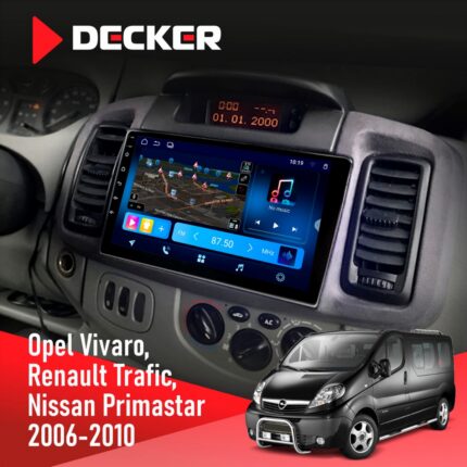 Штатна магнітола Opel Vivaro 2001-2010 Decker D9-008 8x128 DSP 4G