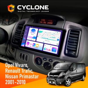 Штатна магнітола Renault Trafic 2001-2010 Cyclone C10-011 4x64, DSP